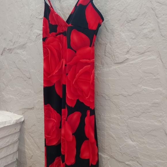 **SOLD** 90s y2k rose bodycon minidress - Picture 5 of 7